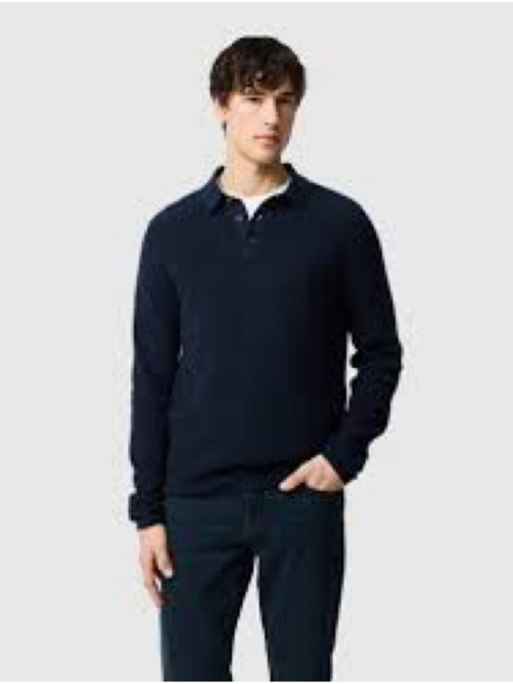 Rodd & Gunn Navy ‘Eastern Bush Knit’ Long-Sleeve Polo Knit